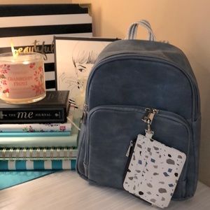 Festival Mini Backpack - Denim Distressed Pebble